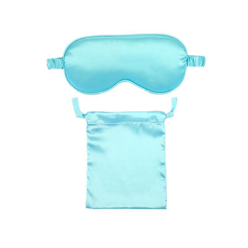 Pure Soft Silk Sleep Eye Mask Blindfold for Travel and Relaxing - Green