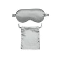 Pure Soft Silk Sleep Eye Mask Blindfold for Travel and Relaxing - Grey