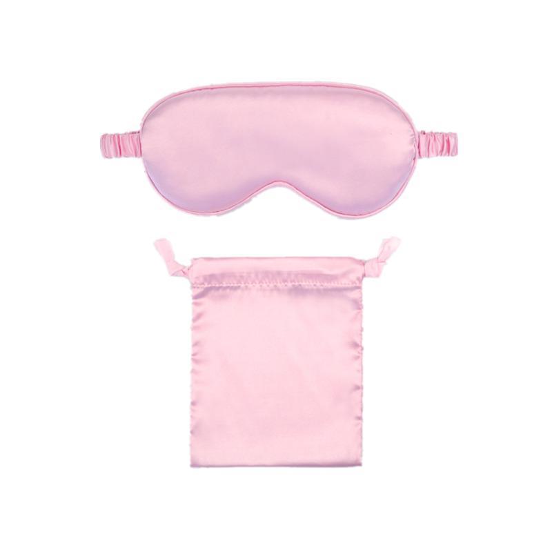 Pure Soft Silk Sleep Eye Mask Blindfold for Travel and Relaxing - Light Purple