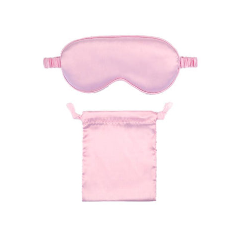 Pure Soft Silk Sleep Eye Mask Blindfold for Travel and Relaxing - Light Purple