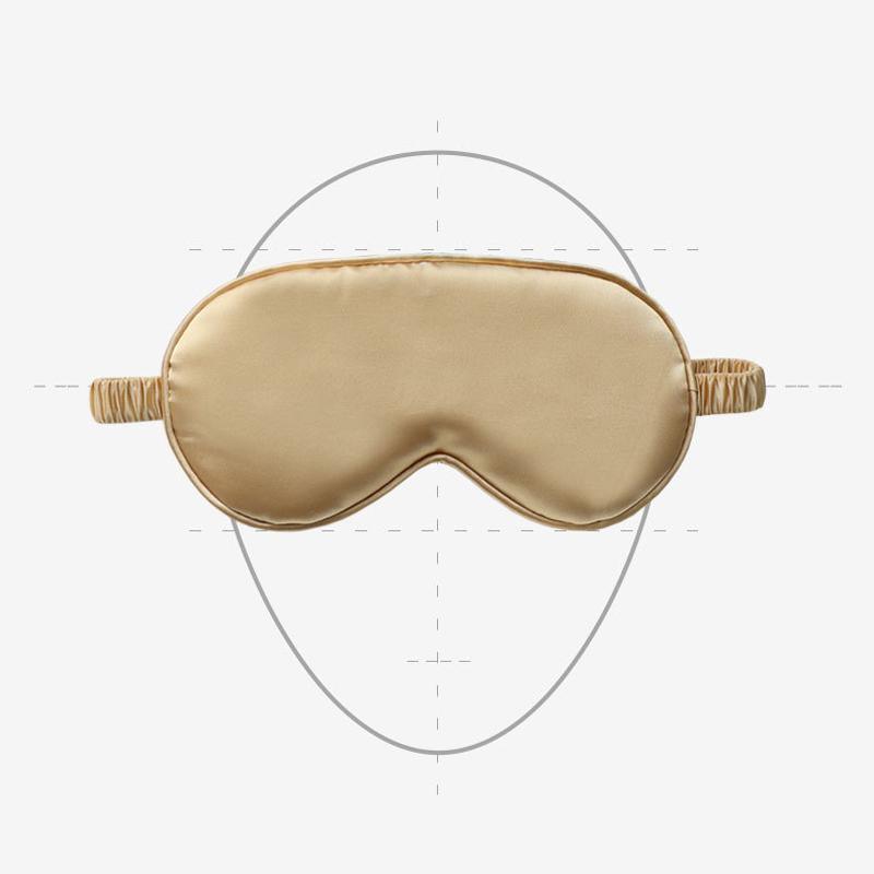 Pure Soft Silk Sleep Eye Mask Blindfold for Travel and Relaxing - White - view 5