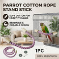Purple Bendable Rope Bird Perch for Parrots - 55 cm - view 2