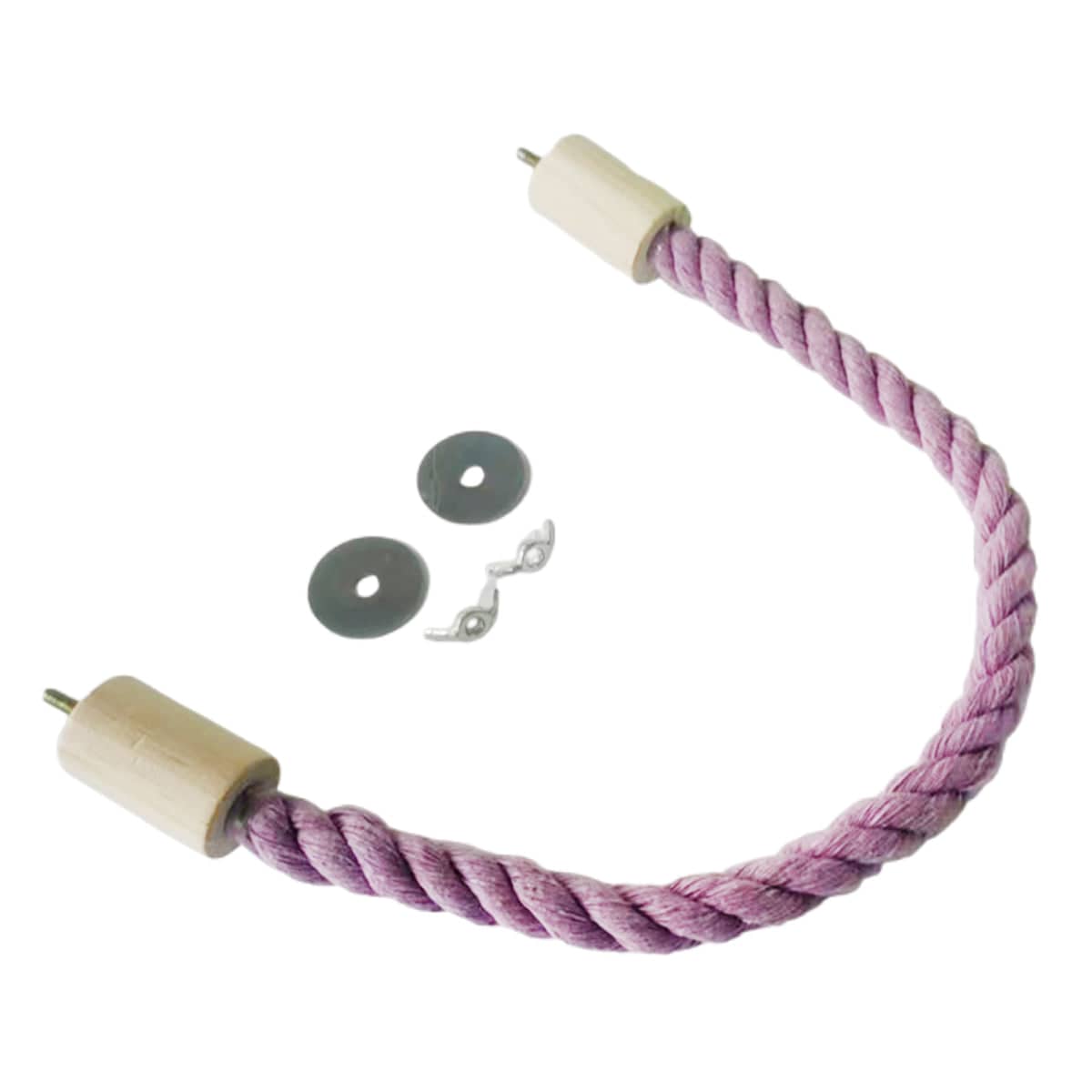 Purple Bendable Rope Bird Perch for Parrots - 80 cm