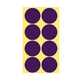 Purple Colour Sticker Dots Adhesive Round Labels - 50mm 8 Dots - 1 Sheet