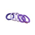 Purple Gradient Elastic Hair Ties for Girls - 5 Pack