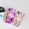 Purple Marble Shockproof Silicone Phone Case - For iPhone 11 - view 4