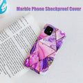 Purple Marble Shockproof Silicone Phone Case - For iPhone XS Max - view 2