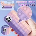 Purple-Pink Pop Fidget Push Bubble Silicone Phone Case - iPhone 13Pro - view 2
