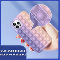 Purple-Pink Pop Fidget Push Bubble Silicone Phone Case - iPhone 13Pro - view 3
