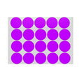 Purple Round Sticker Dots Adhesive Labels - 13mm, 132 Dots