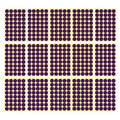 Purple Round Sticker Dots Adhesive Labels - 25mm, 40 Dots, 15 Sheets