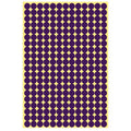 Purple Round Sticker Dots Adhesive Labels - 8mm, 260 Dots, 1 Sheet