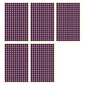 Purple Round Sticker Dots Adhesive Labels - 8mm, 260 Dots, 5 Sheets