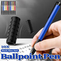 Push Button Ballpoint Pens - Pack of 10, Red - view 3