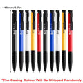 Push Button Ballpoint Pens - Pack of 10, Red - view 5