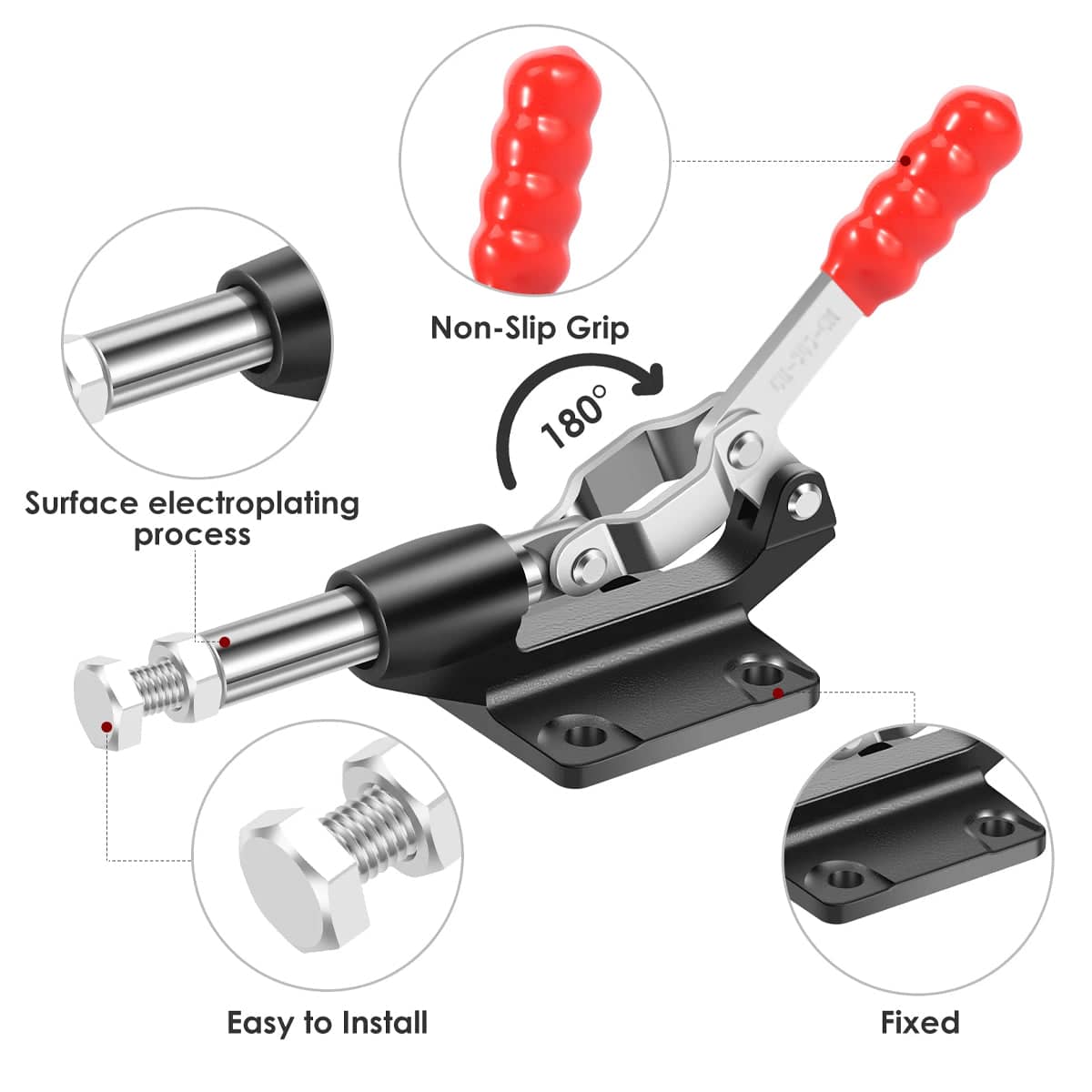 Push Pull Quick Release Welding Clamp Set of 2 for Welding and Fixture Work - view 5