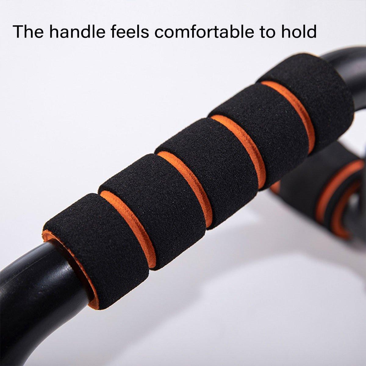 Push-Up Bars with Non-Slip Foam Grips, Pair - Orange - view 8