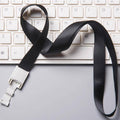 PVC Badge Card Holder with Lanyard Strap - Grey and White, Pack of 20 - view 5