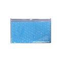 PVC Bubble Zipper Bags for Cosmetics and Travel, Pack of 10 - Blue