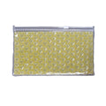 PVC Bubble Zipper Bags for Cosmetics and Travel, Pack of 10 - Yellow