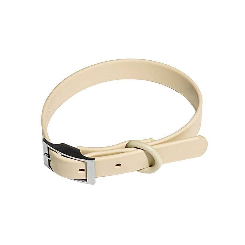 PVC Dog Collar, Waterproof and Adjustable - Apricot, Large