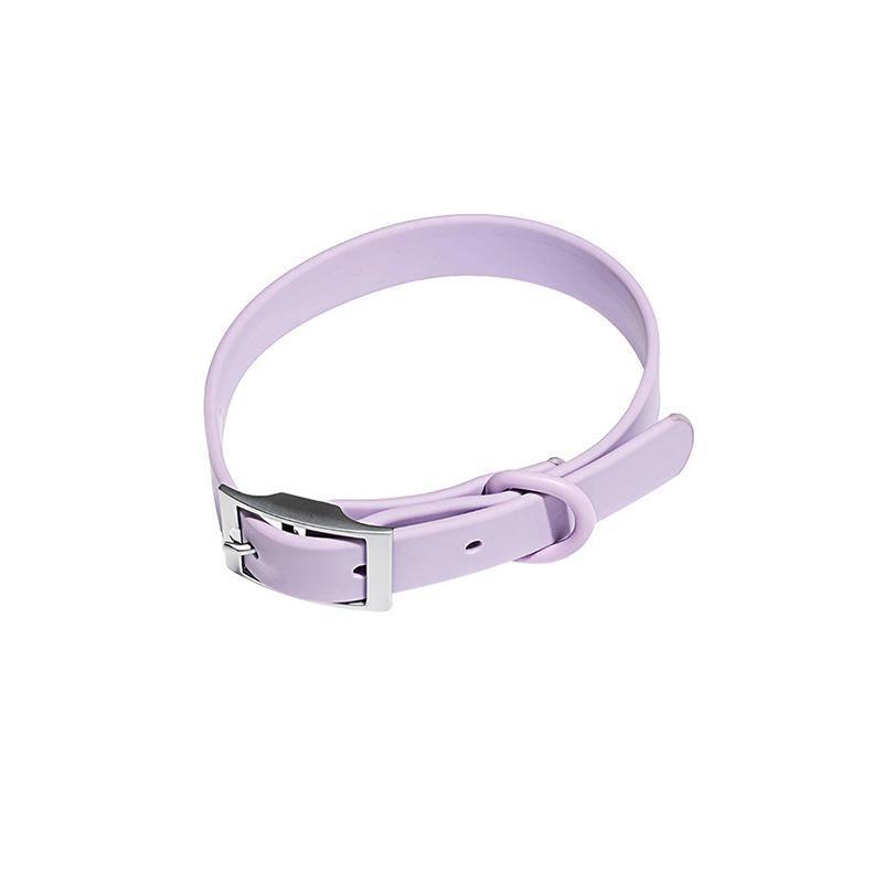 PVC Dog Collar, Waterproof Adjustable - Small (37.6 cm), Light Purple