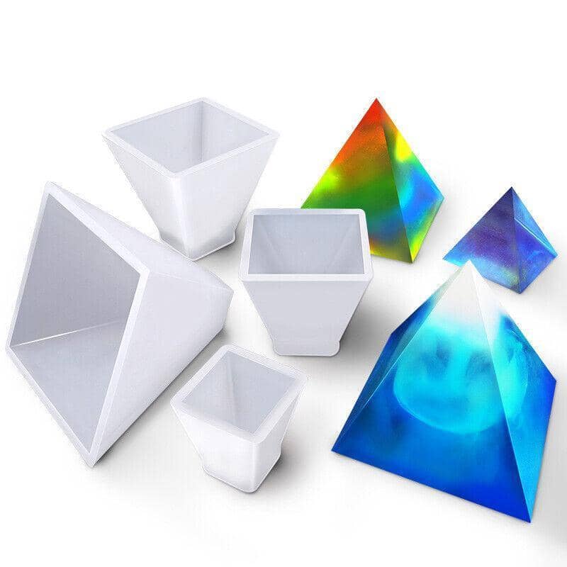 Pyramid Silicone Resin Mould for Jewellery Making - 60 x 60 x 60 mm - view 3