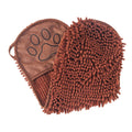 Quick-Drying Pet Bath Towel with Hand Pockets, 60 x 22 cm - Brown
