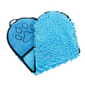 Quick-Drying Pet Bath Towel with Hand Pockets, 62 x 23 cm - Sky Blue