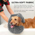 Quick-Drying Pet Bath Towel with Hand Pockets, 62 x 23 cm - Sky Blue - view 5