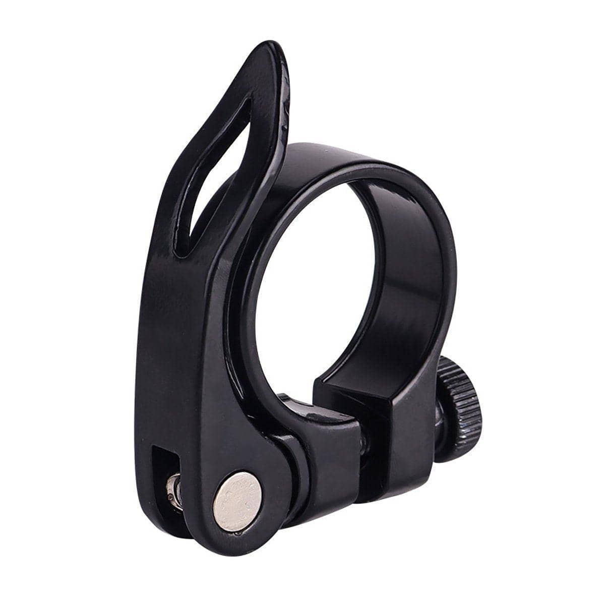 Quick Release Bike Seat Post Clamp, Aluminium Alloy - Black