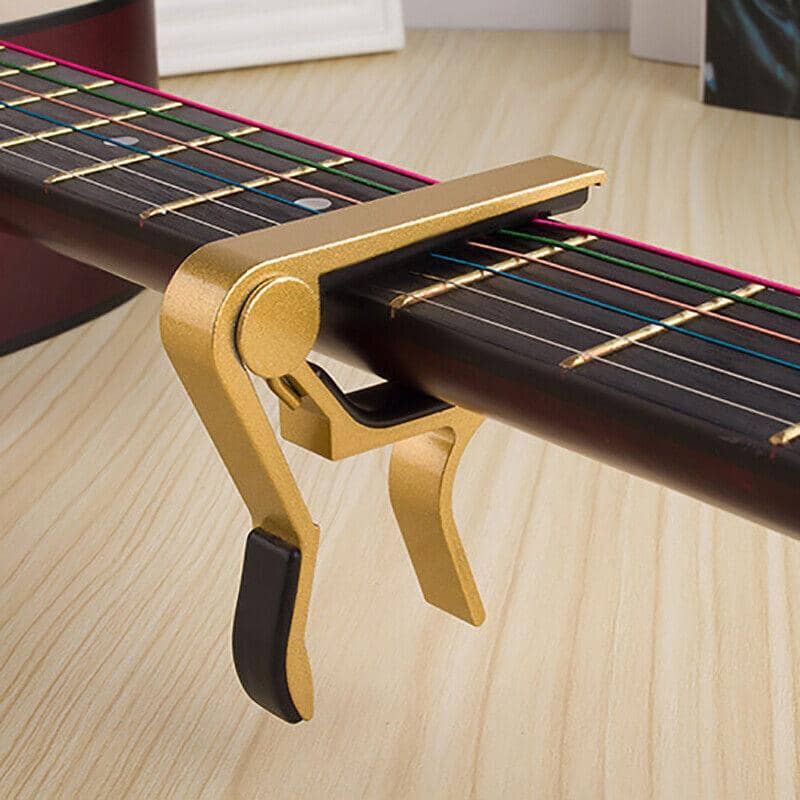 Quick Release Guitar Capo, Aluminium Alloy - Gold - view 2