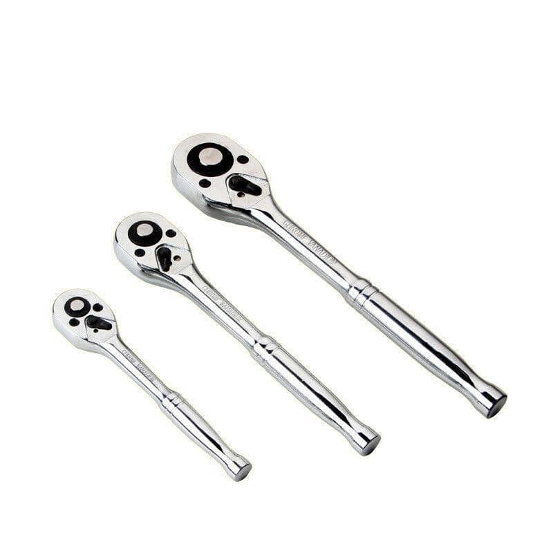 Quick Release Reversible Ratchet Wrench Handle, Chrome Vanadium Steel - 12 x 150 x 27 mm - view 3