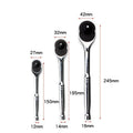 Quick Release Reversible Ratchet Wrench Handle, Chrome Vanadium Steel - 12 x 150 x 27 mm - view 4