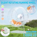 Quiet Hamster Running Wheel with Adjustable Stand - Green, Large 21cm - view 3