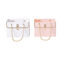 Quilted Handbag Gift Bags with Chain Handle, Pack of 3 - Pink - view 3