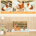 Rabbit Cage Small Animal Feeder Box with Hay Feeder and Litter Pan - view 4