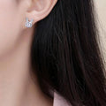 Rabbit Ear Crystal Earrings for Women and Girls - Gold - view 4