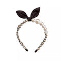 Rabbit Ear Pearl Headband for Parties and Daily Wear - view 2
