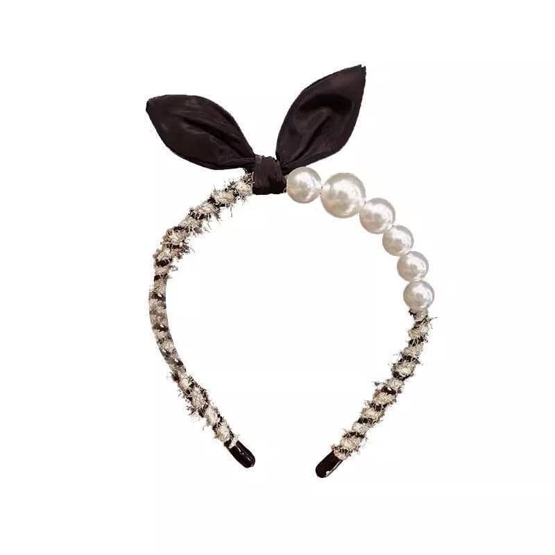 Rabbit Ear Pearl Headband for Parties and Daily Wear - view 2