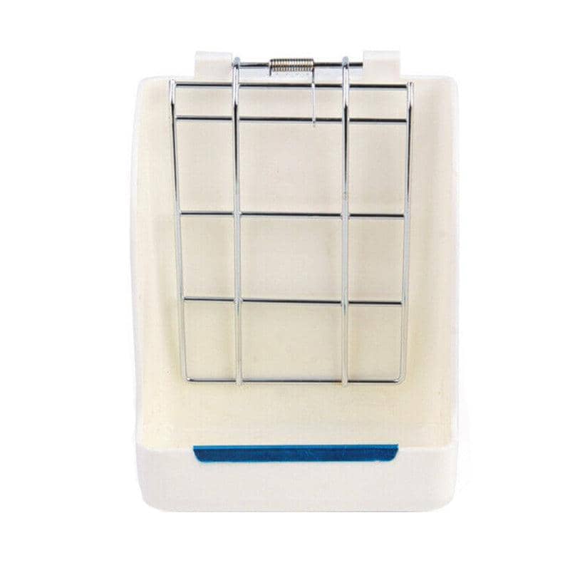 Rabbit Hay Feeder Corner Rack for Small Animals - Cream