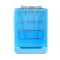 Rabbit Hay Feeder Corner Rack for Small Animals - Light Blue
