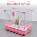 Rabbit Hay Feeder Corner Rack for Small Animals - Pink - view 5