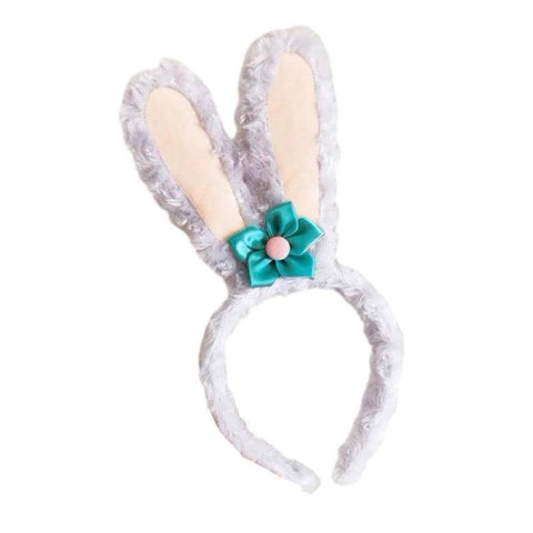 Rabbit Headband in Lamb Wool - Purple