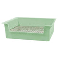 Rabbit Litter Tray with Stainless Steel Grate - Mint Green
