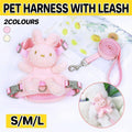Rabbit Pet Harness and Lead - Beige, Large (Chest 55 cm, Neck 50 cm) - view 2
