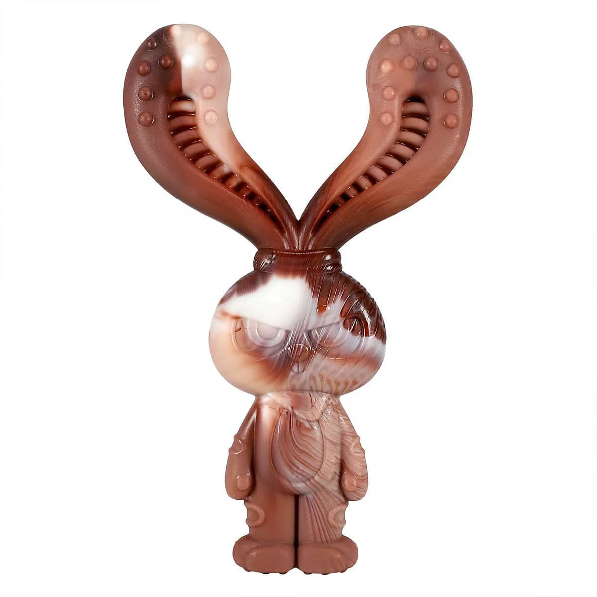 Rabbit Shaped Dog Chew Toy with Beef Flavour, Durable Nylon Teeth Cleaning Toy - view 2