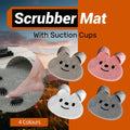 Rabbit Silicone Foot Scrubber Mat with Suction Cups - Grey - view 2