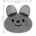 Rabbit Silicone Foot Scrubber Mat with Suction Cups - Grey - view 4