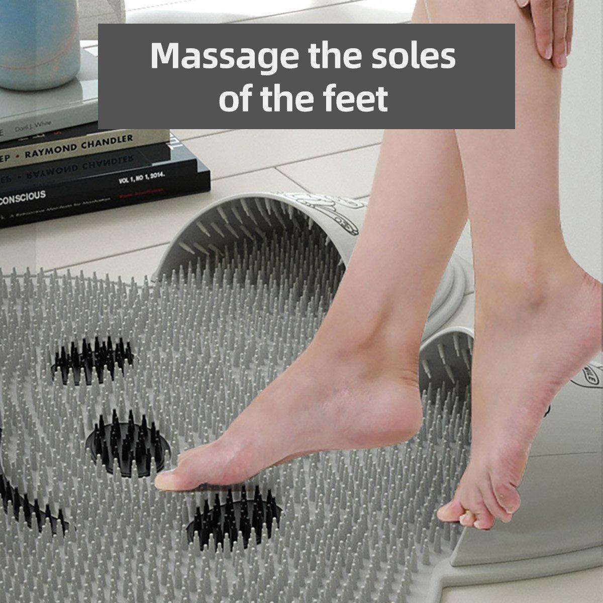Rabbit Silicone Foot Scrubber Mat with Suction Cups - Khaki - view 5